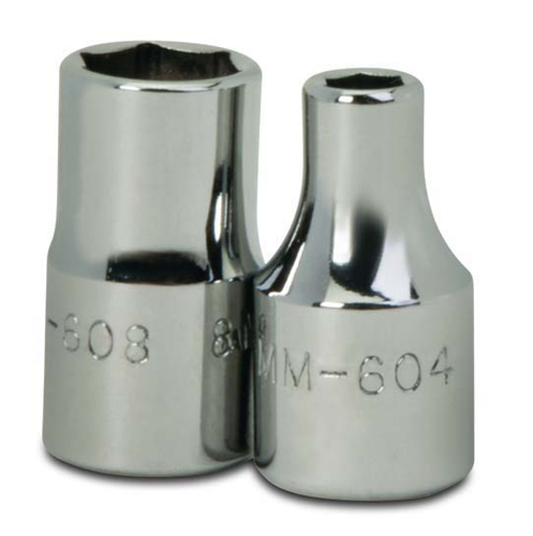 Douille peu profonde métrique à 6 pans de 13 mm 1/4"