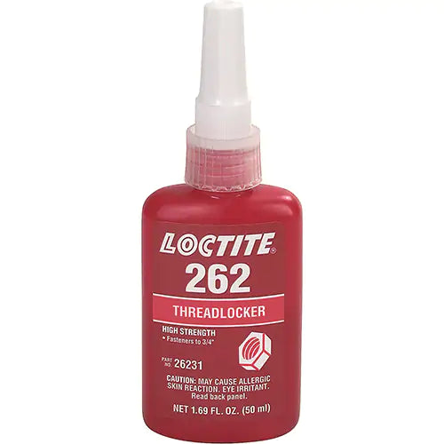 LOCTITE® 242 Threadlocker, Red, High, 50 ml, Bottle