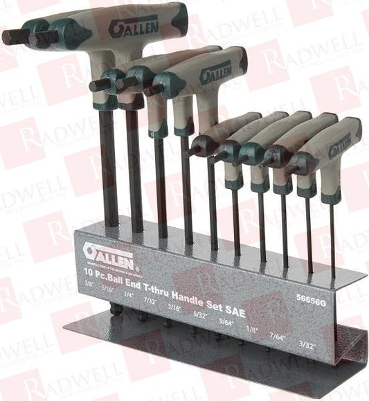 Apex Tool Group Mfr. 56656G Clé Allen, tournevis hexagonal, Handi-Hex, SAE, 3/32 po.