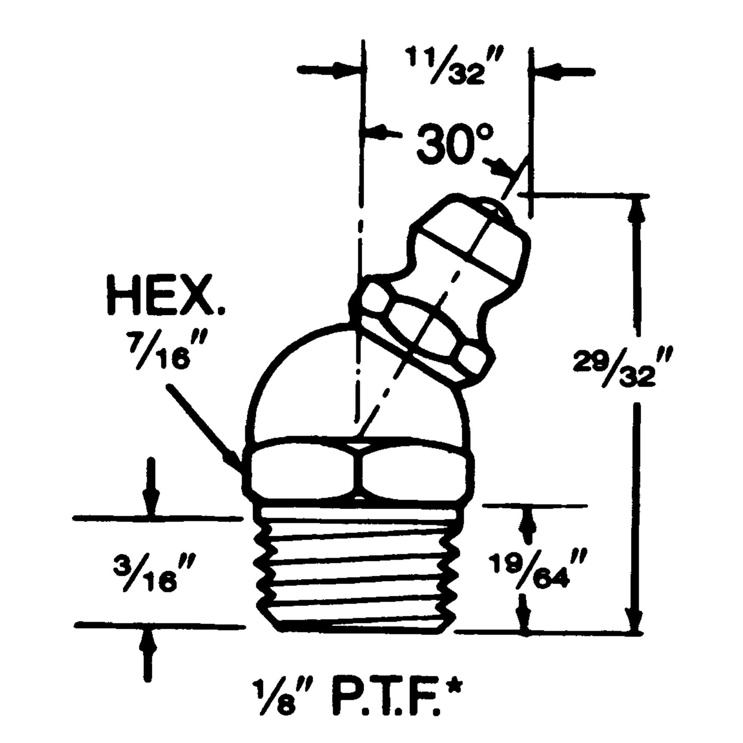Alemite 1/8"PTF 30°