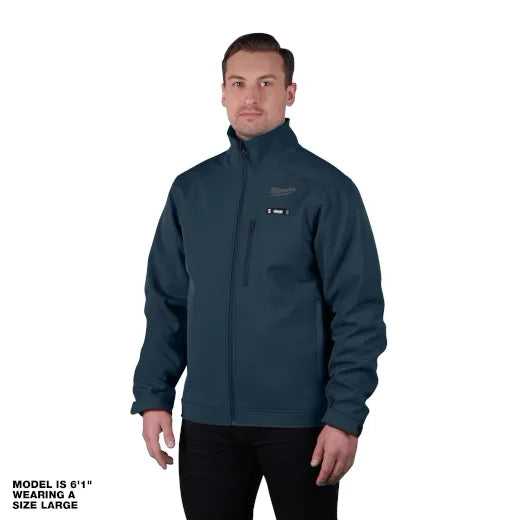 M12™ Heated Toughshell™ Jacket, Blue, Sz: M M12 12V Li-Ion Cordless 3.0Ah Battery pack