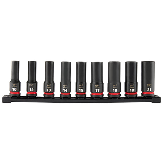 Shockwave™ 9pc Impact Duty™ 1/2" Drive Metric Deep 6 Point Socket Set