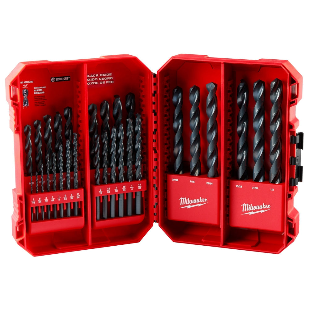 Thunderbolt® Black Oxide Drill Bit Set – 29pc