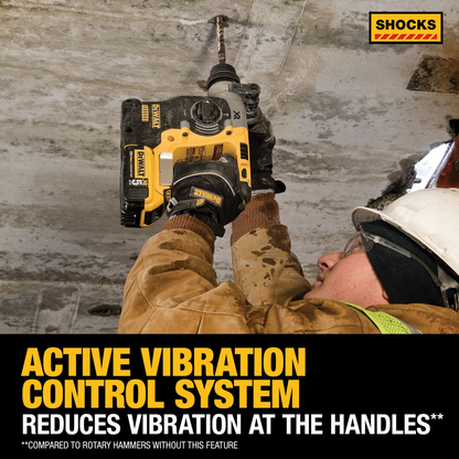 DEWALT 20V MAX* XR Brushless Cordless 1 In. SDS PLUS L-Shape Rotary Hammer (Tool Only)