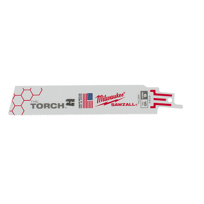 6" 18 TPI Torch SAWZALL Blade For Medium Metal (5 Pack)