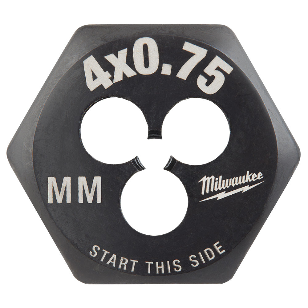M4-0.75 mm 1-inch Hex Threading Die