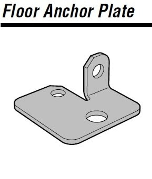 Spider Shelving Floor Anchor Plate, SH45