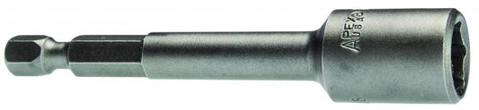 Apex M6N-0812-6 | 6-Point Sae Hex Drive Nut Setter, 1/4" Drive, 3/8" Hex Socket, 6" Overall Length