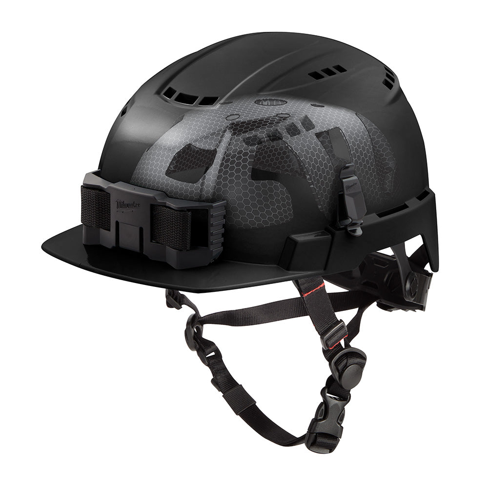 Bolt™ Casque de sécurité ventilé à visière avant noir avec doublure Impact Armor™ USA - Type 2, Classe c