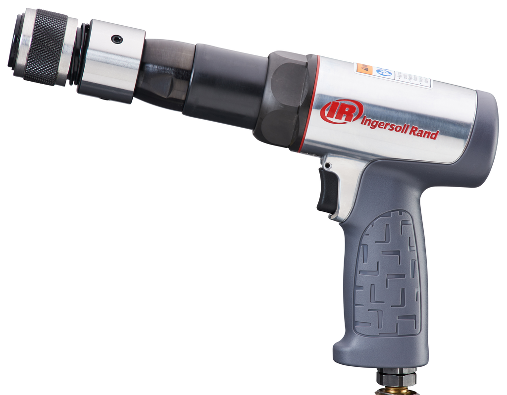 Vibration Reduced Long Barrel Air Hammer, 2530 BPM, 3-1/2" Stroke, Round Shank