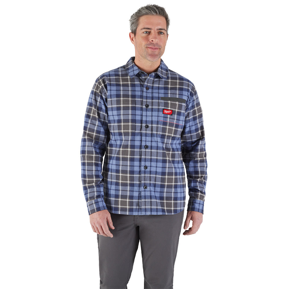 Gridiron™ Flannel Shirt - Blue S