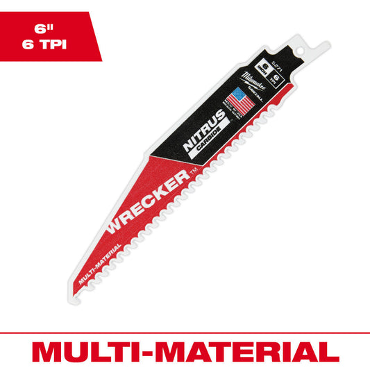 The Wrecker™ With Nitrus Carbide™ Sawzall® Blade 6" 1pk