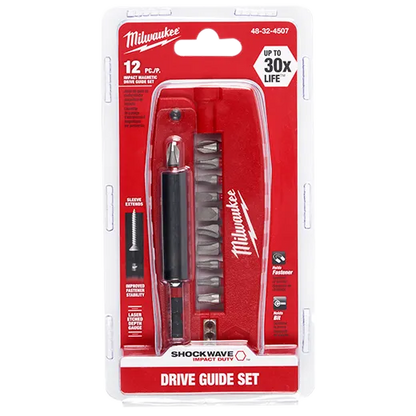 12 Pc. SHOCKWAVE Impact Duty Magnetic Drive Guides Set