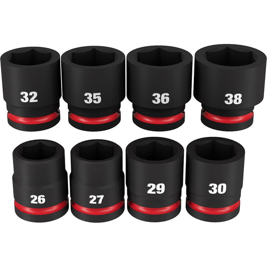 8PC 3/4 drive MM STD 6 PT IMP SCKT ENSEMBLE