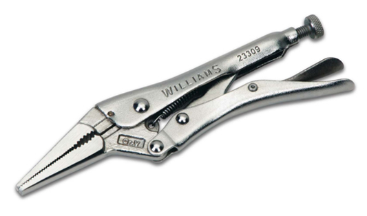 9 Inch Locking Pliers with Long Nose and Wire Cutter