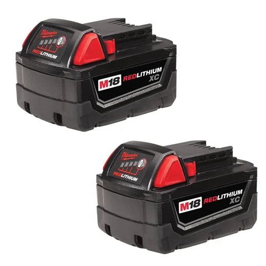 Milwaukee 18v Battery 2-pack, Extended Capacity