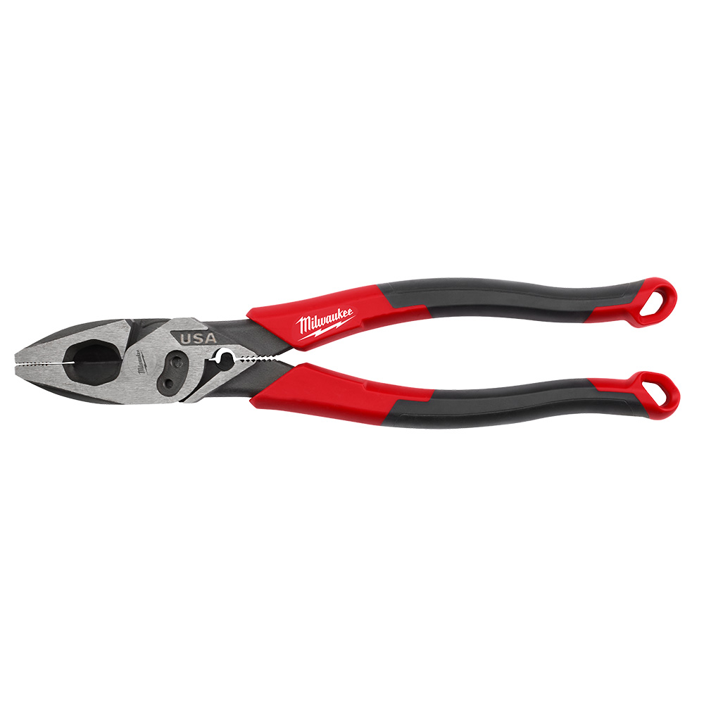 9" Lineman's Comfort Grip Pliers W/ Crimper And Bolt Cutter