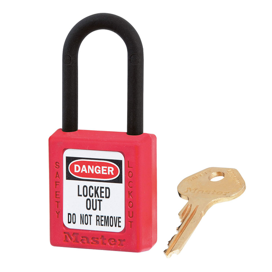 Master Lock 406KARED Dielectric Zenex™ Thermoplastic Safety Padlock Keyed Alike
