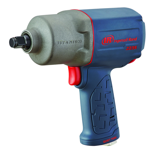 Air Impact Wrench, 1/2 In, Quiet, 1300 Ft-Lb Nut-Busting Torque, Pistol Grip