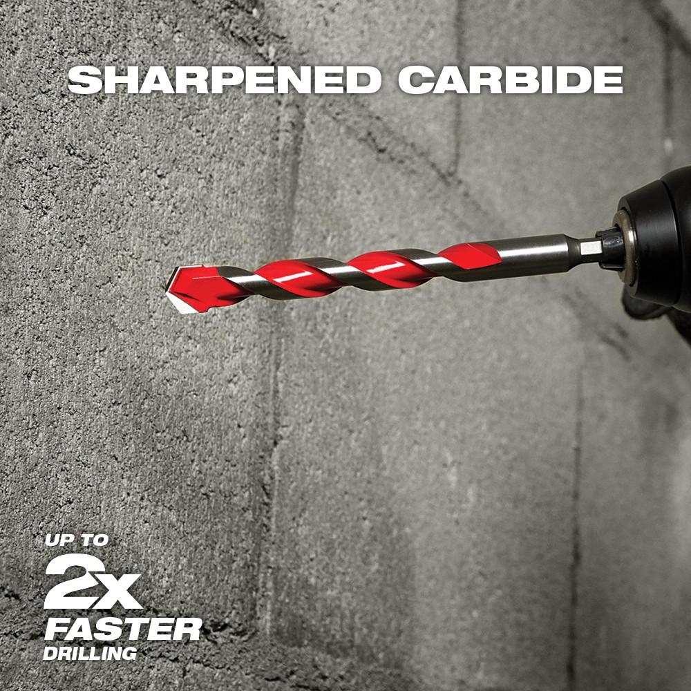 3/4" x 4" x 6" Carbide Hammer Drill Bit with POWER TIP™
