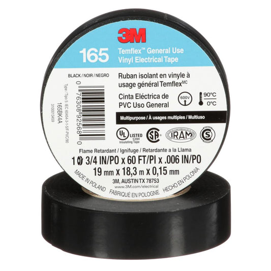 Ruban électrique en vinyle à usage général 3M Temflex 165