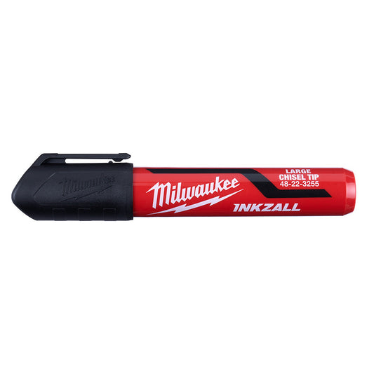 Inkzall™ Large Chisel Tip Black Marker, 12/PK