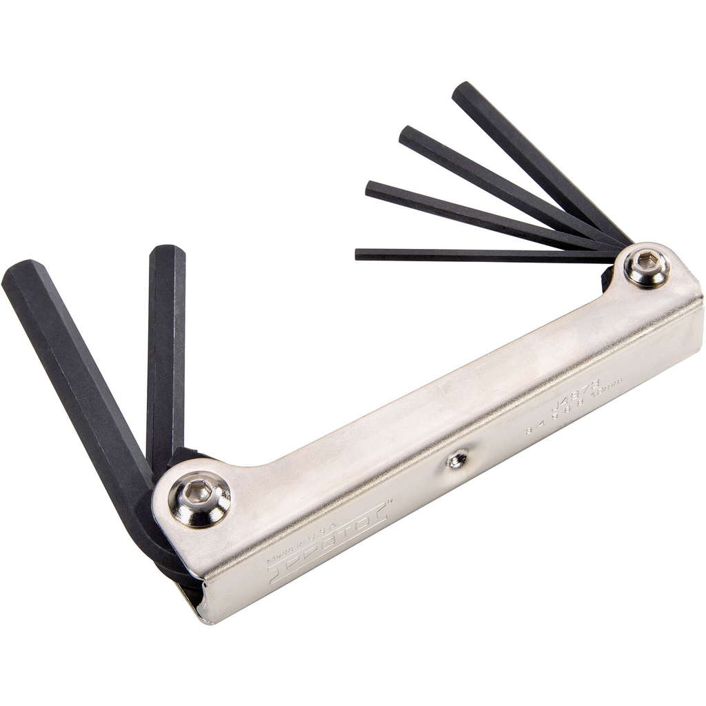 PROTO Folding Hex Key Set 6 Pc Metric