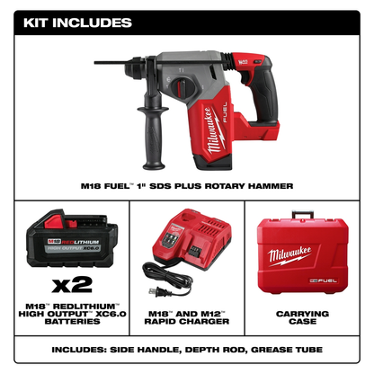 M18 FUEL™ 1 In SDS Plus Rotary Hammer Kit