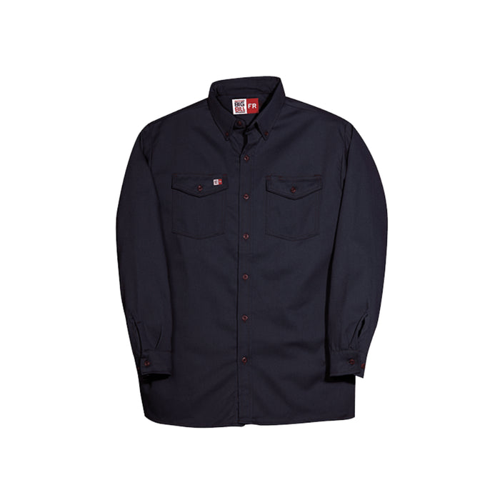 Big Bill® Westex, Flame Resistant (FR) Button Work Shirt, ATPV 8.9, 147BDTS7, Navy, 2XL, Regular