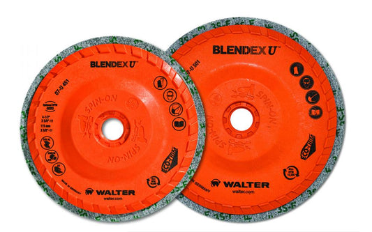 Disques blendex u cup, type : rond, 4-1/2 po x 5/8-11 po.