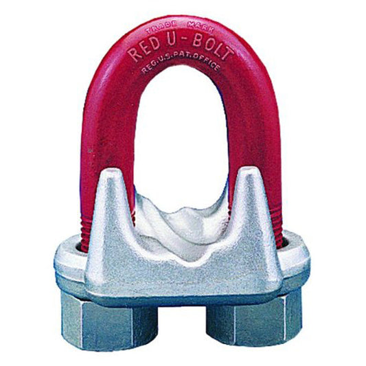 Crosby® G-450 Red U-Bolt® Clip, Steel, 1-3/8"