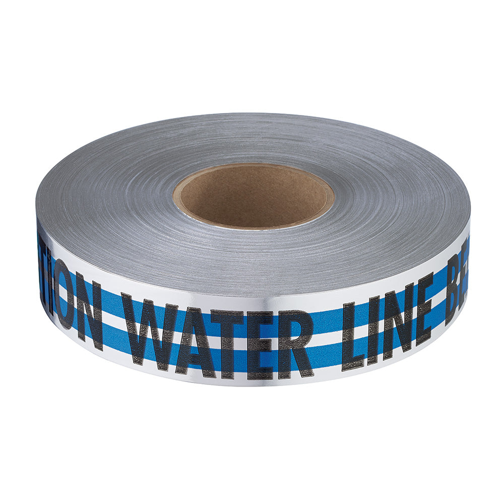 Empire® Magnatec® Premium Detectable Tape-water Line, Blue, 5mm, 3''x 1000', 4/pk