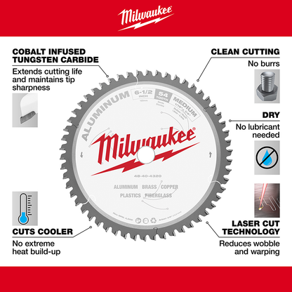6-1/2" Aluminum Cutting Circular Saw Blade