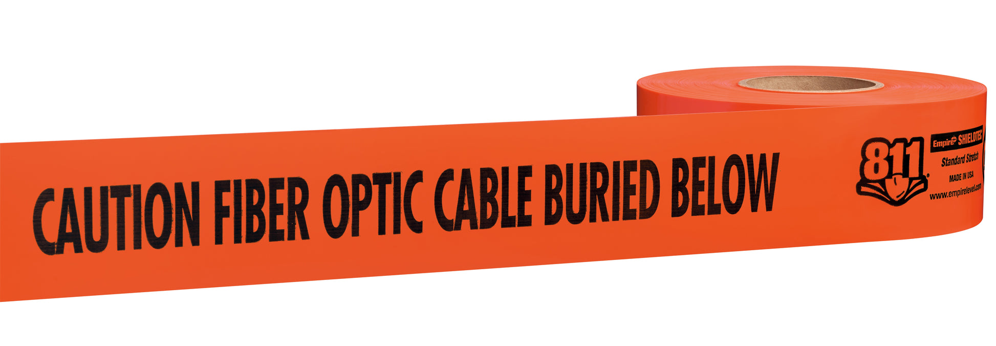 Empire® Shieldtec® Standard Non-detectable Tape-fiber Optic Cable, Orange, 4mm, 3''x 1000', 8/pk