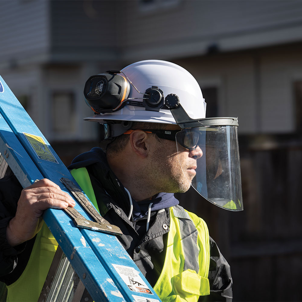 Face Shield Full Brim Hard Hat Clear