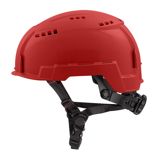 Red Vented Safety Helmet Usa - Type 2, Class c