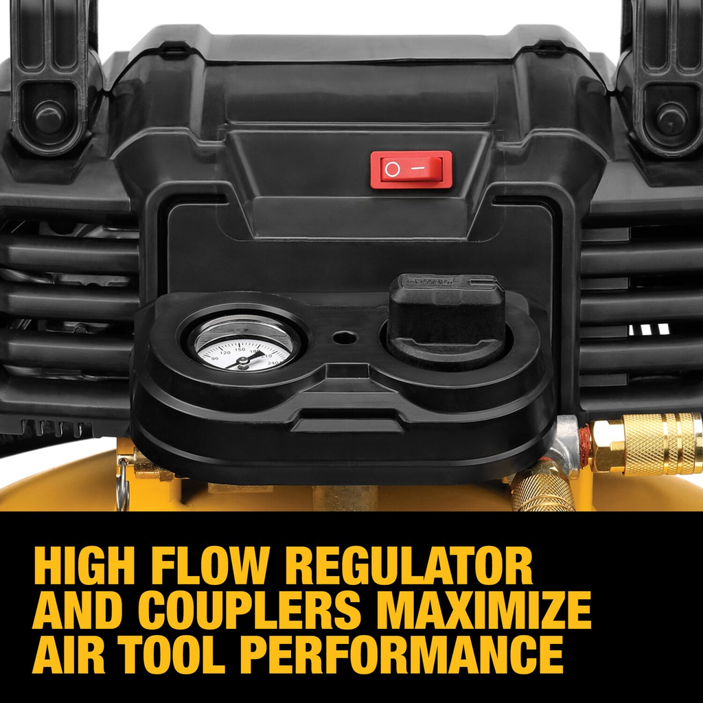 DEWALT Pancake Air Compressor, 6 Gallon, 165 Psi