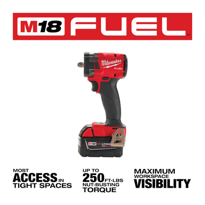 M18 FUEL™ 3/8" Compact Impact Wrench W/ Friction Ring Kit