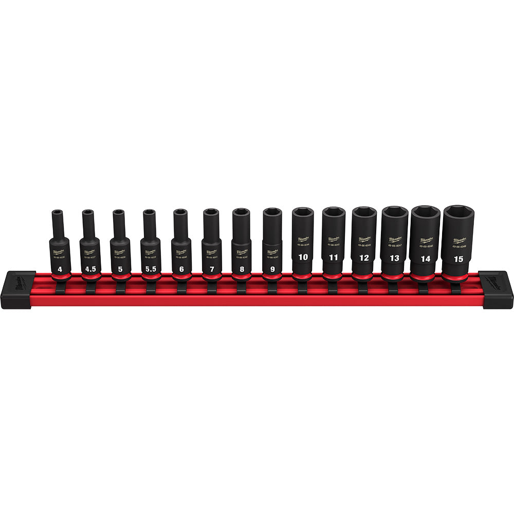 Shockwave™ 14pc Impact Duty™ Metric Deep 6 Point Socket Set