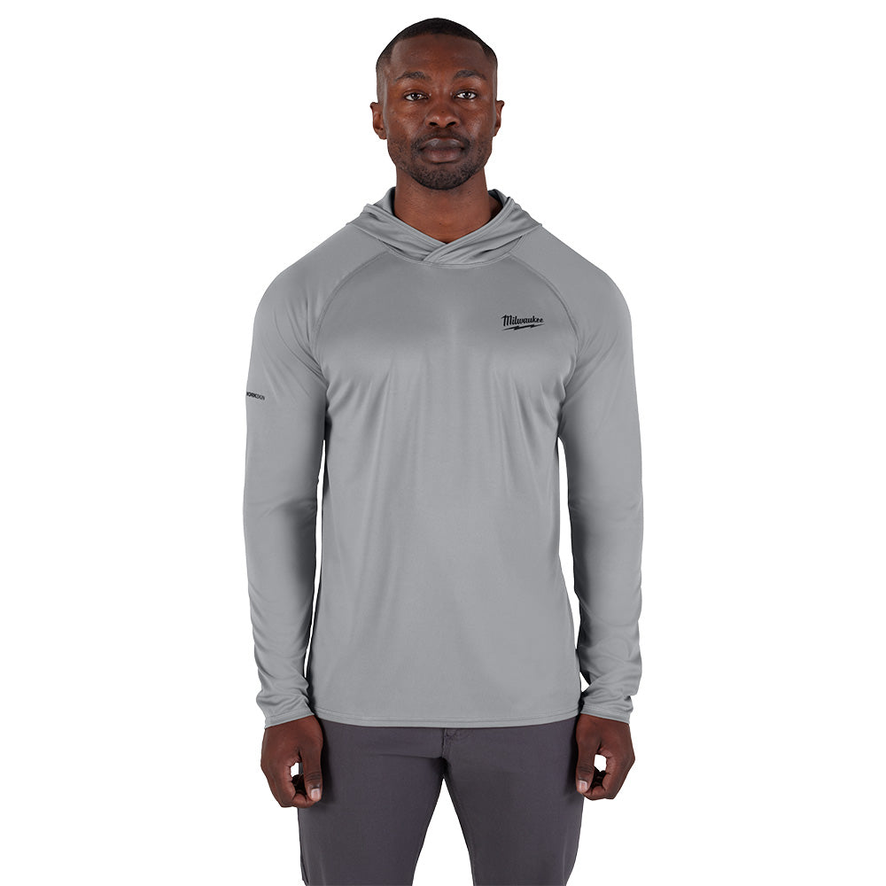 Workskin™ Hooded Sun Shirt - Gray 3X