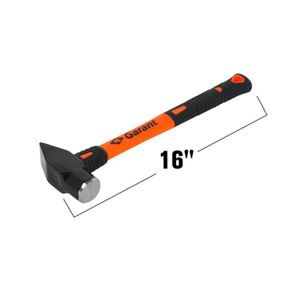3 lb Blacksmith Hammer, 16" Fibreglass Handle