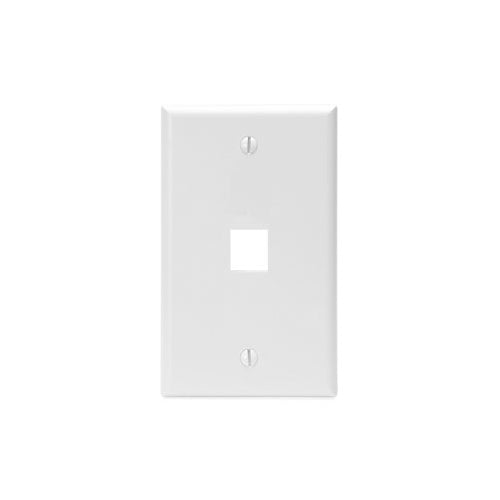 Quickport Wallplate 1-Port White