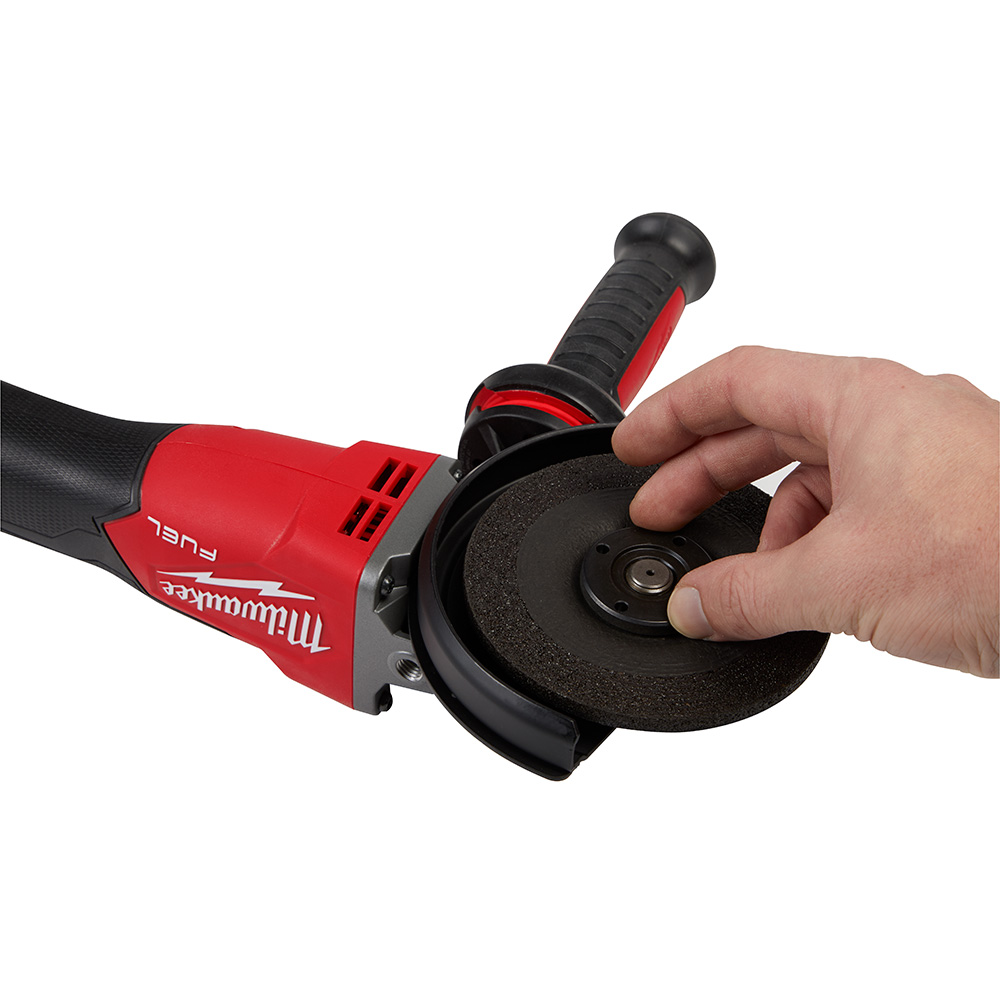 M18 FUEL™ 5" Flathead Braking Grinder Slide Switch Lock-On