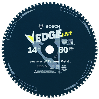 14 In. 80 Tooth Edge Circular Saw Blade For Ferrous Metal Cutting