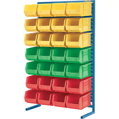 Stationary Bin Racks -Single-Sided - Rack Only, 36" W x 12" D x 61" H
