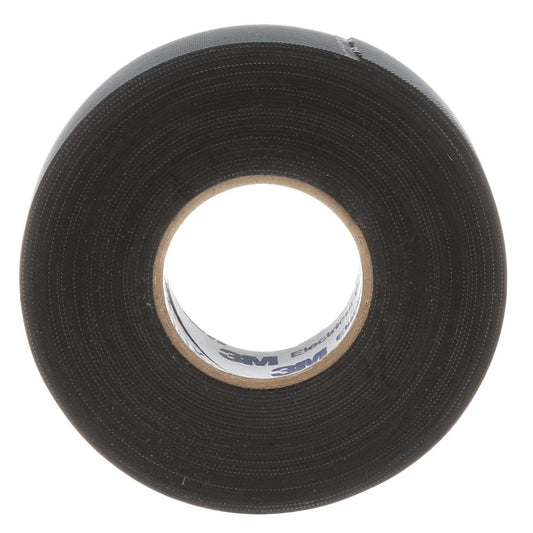 3M™ Temflex™ Rubber Splicing Tape 2155, Black, With Liner, 3/4 in x 22 ft (19.1 mm x 6.7 m), 10/cs