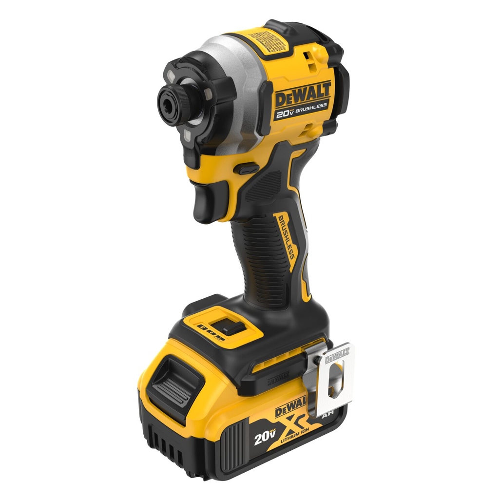 DEWALT 20V MAX* ATOMIC Cordless Brushless 1/4 in Impact Driver Drill Kit (1) Lithium Ion Battery with Charger