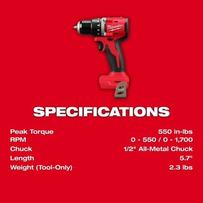 M18™ Compact Brushless 1/2" Drill/Driver