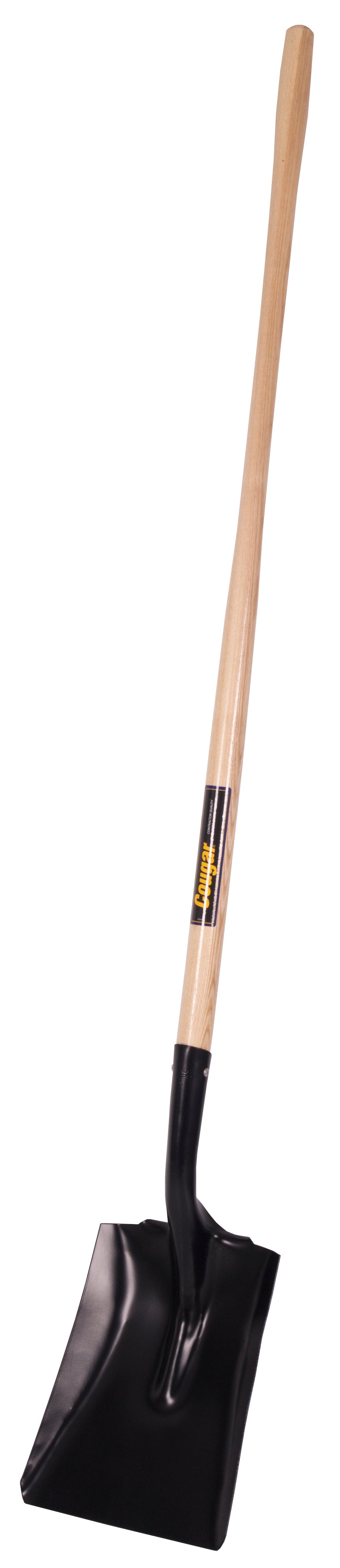 Shovel, tempered sp blade, wood handle, lh, Cougar