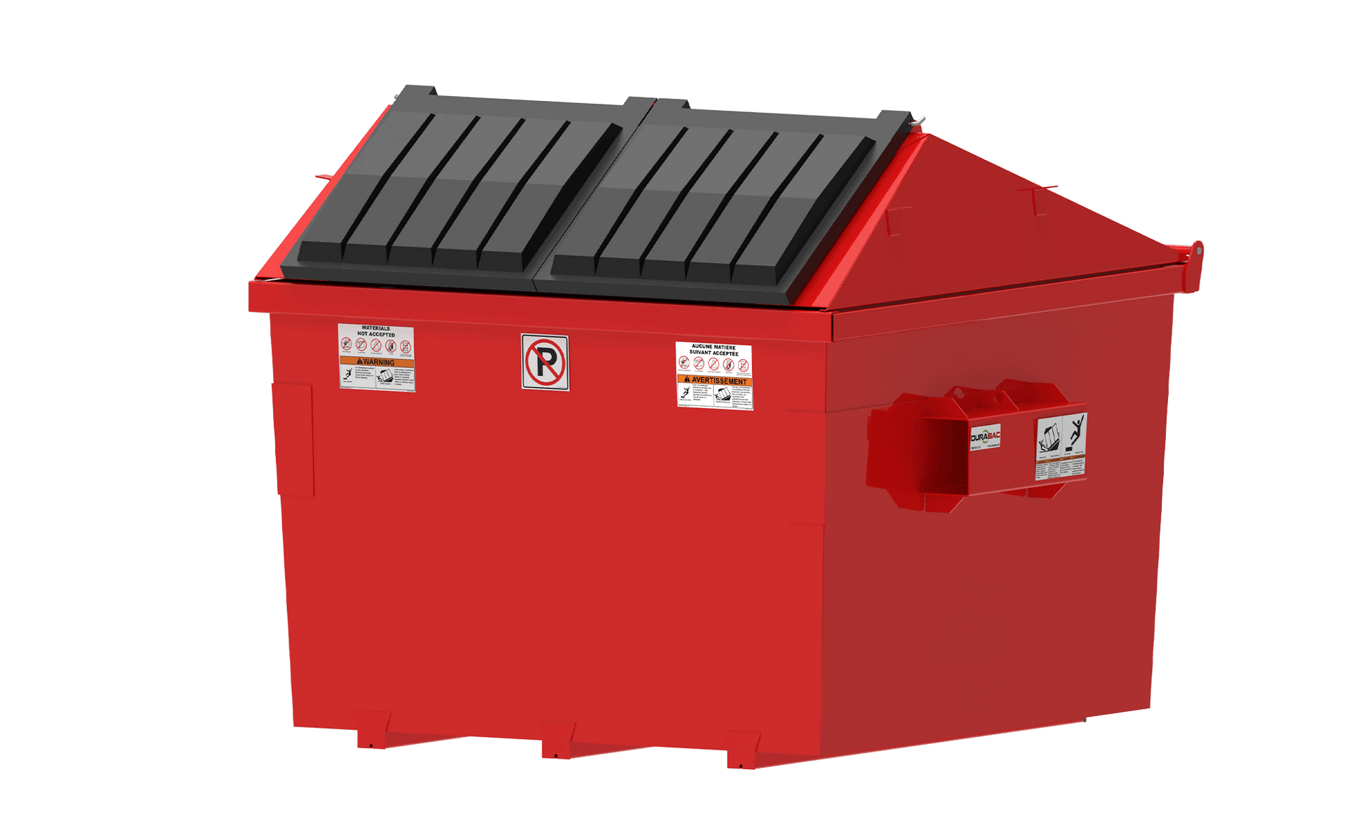 Nestable Gable Top Container, 6 yd^3